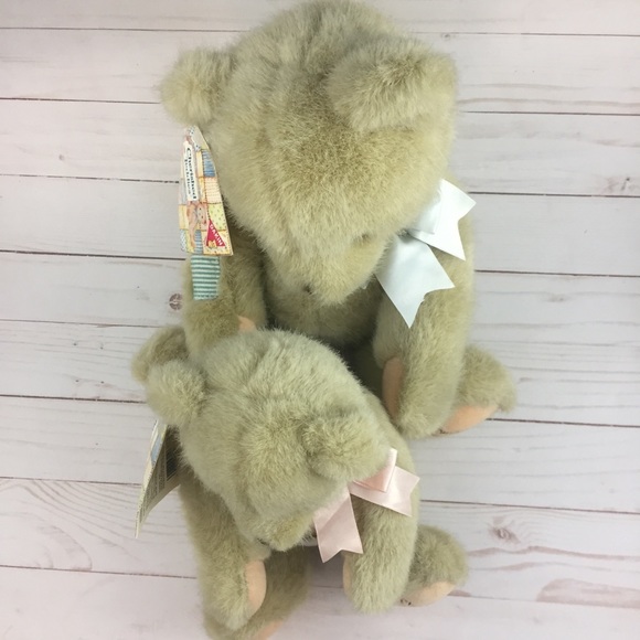2 Dakin Cherished Teddies Plush 1994 Priscilla Hillman - Theodore and Baby Bear - Picture 8 of 13